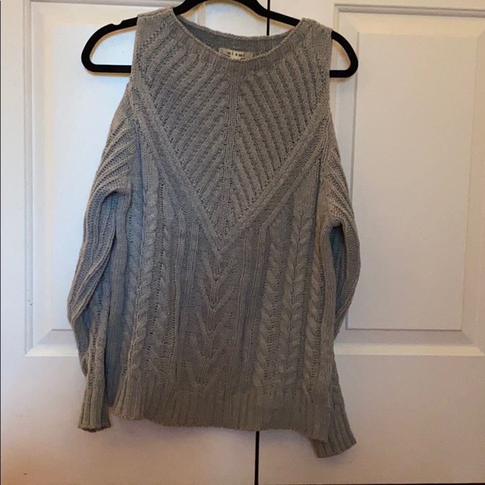 Open shoulder sweater!